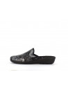 chausson noir a motif